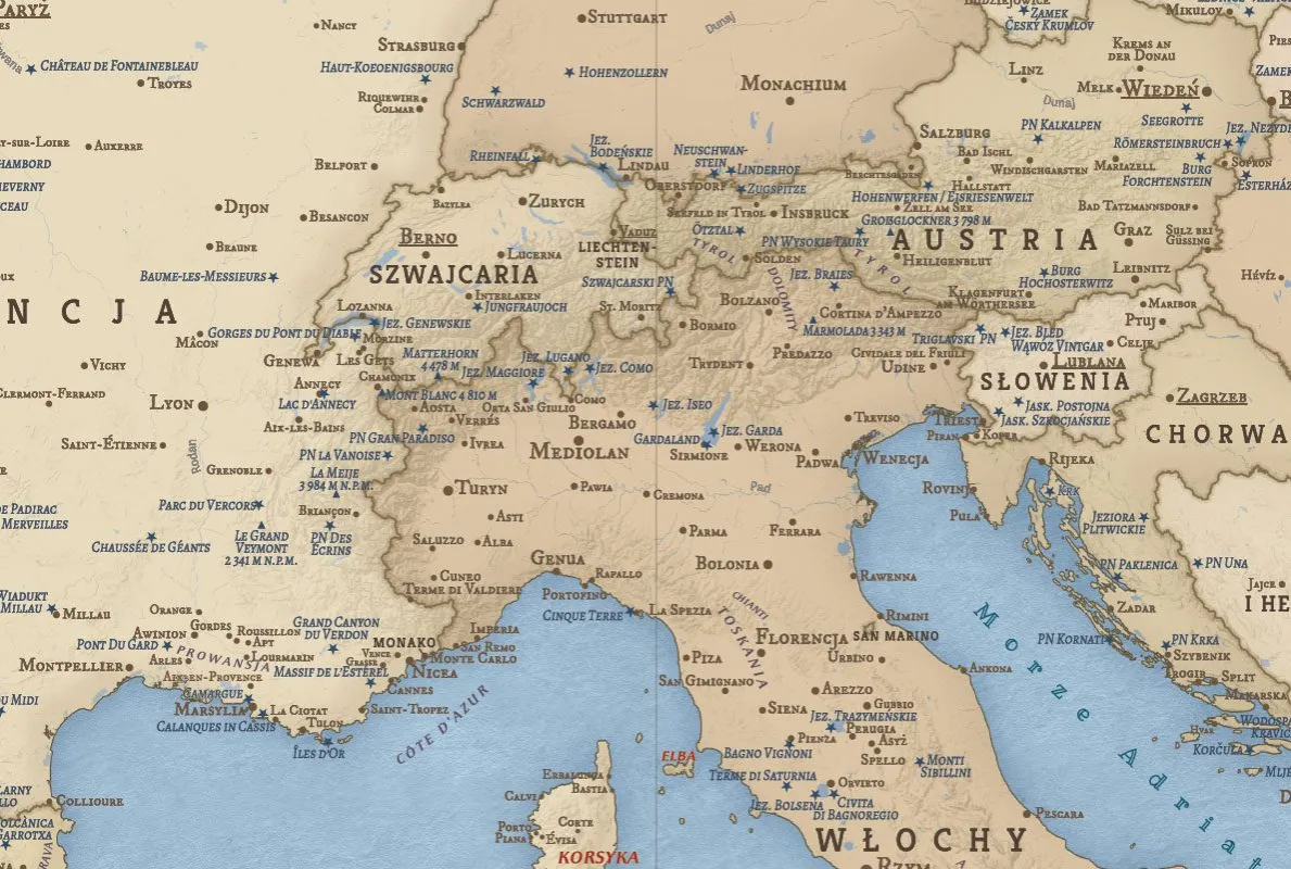 Mapa Morza Śr&oacute;dziemnego