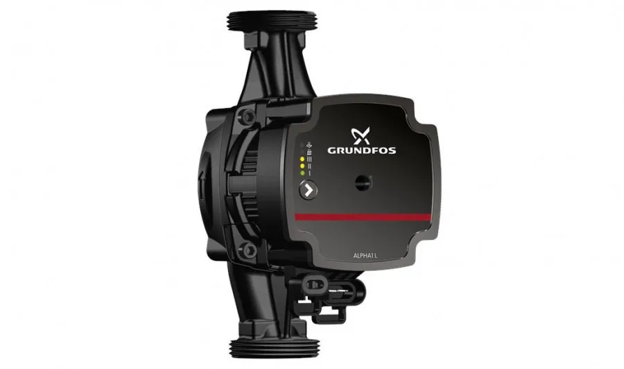 nowoczesna pompa obiegowa Grundfos ALPHA w instalacji