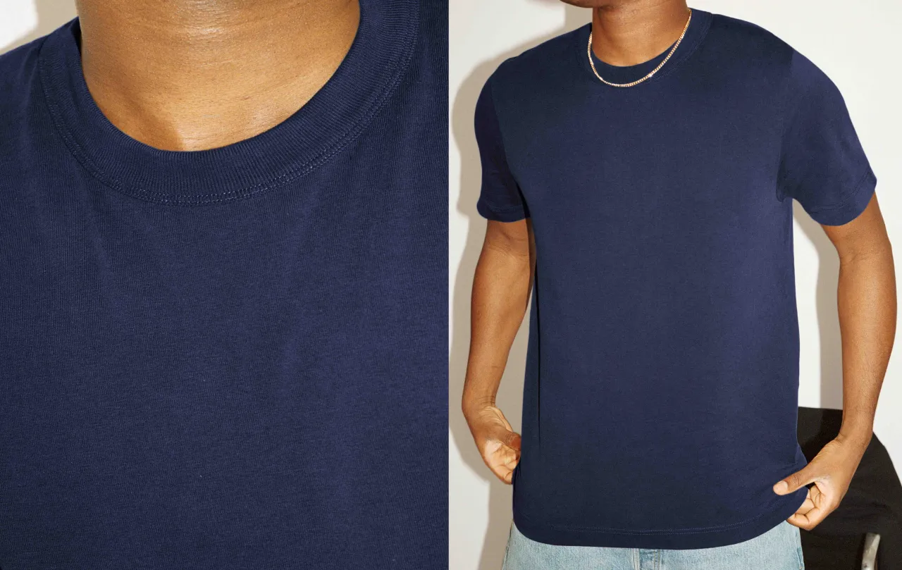 Heavyweight T-Shirt Qualit&auml;t Baumwolle Textur