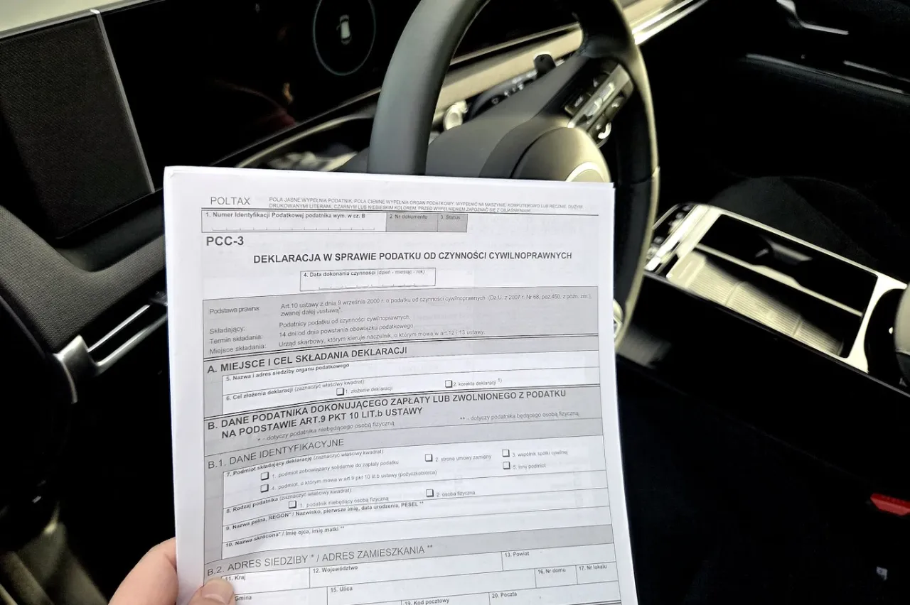 zwolnienie z podatku PCC samochód