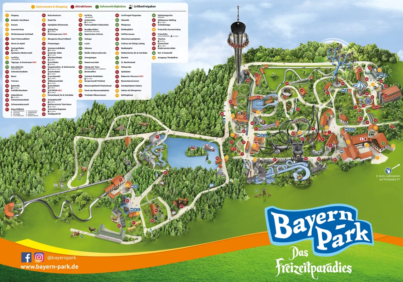 Bayern-Park Familienattraktionen