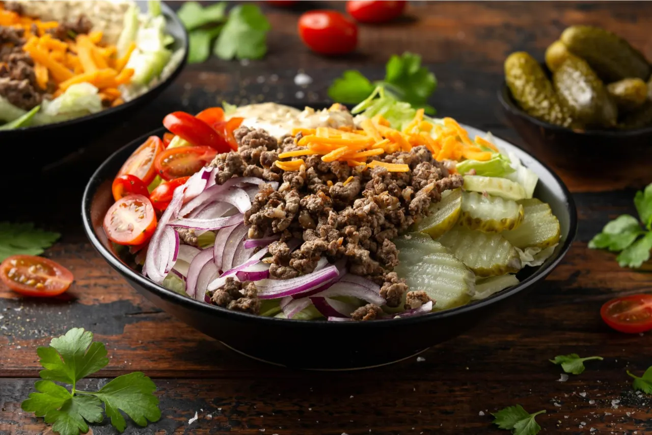 Keto Big Mac Sałatka gotowe danie