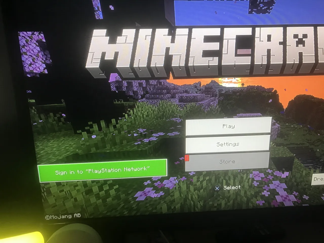 Minecraft PS4 split screen requirements