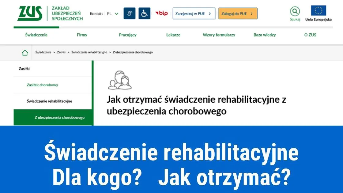 Świadczenie rehabilitacyjne ZUS