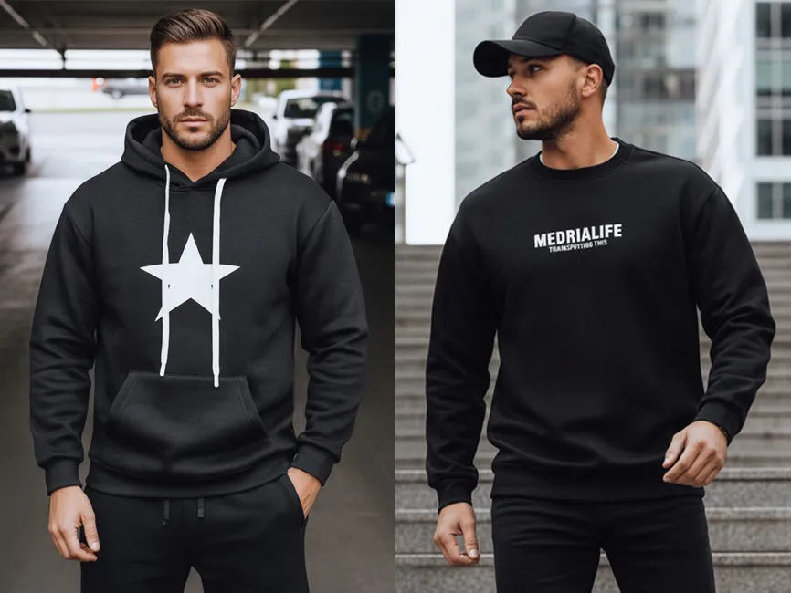 r&oacute;żne rodzaje bluz materiały