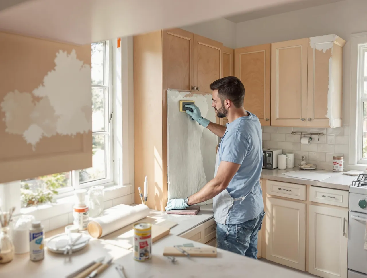 przygotowanie mebli okleina do renowacji