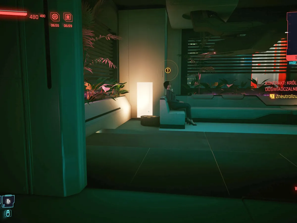 Cyberpunk 2077 V wykonuje kontrakt