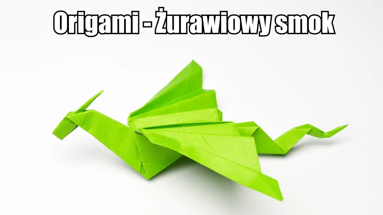 origami żuraw i smok