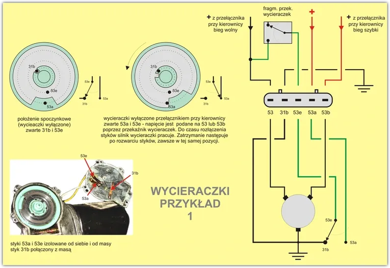 regeneracja mechanizmu wycieraczek schemat