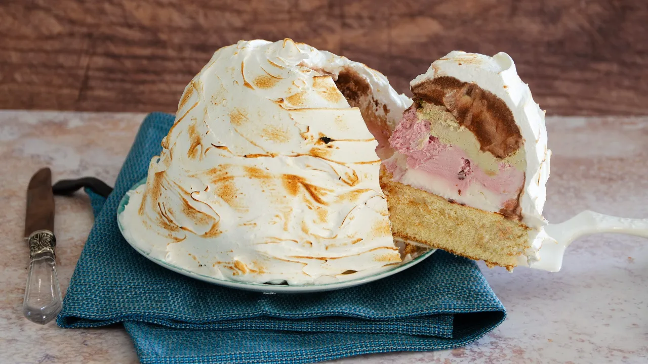 Baked Alaska preparazione dettagliata