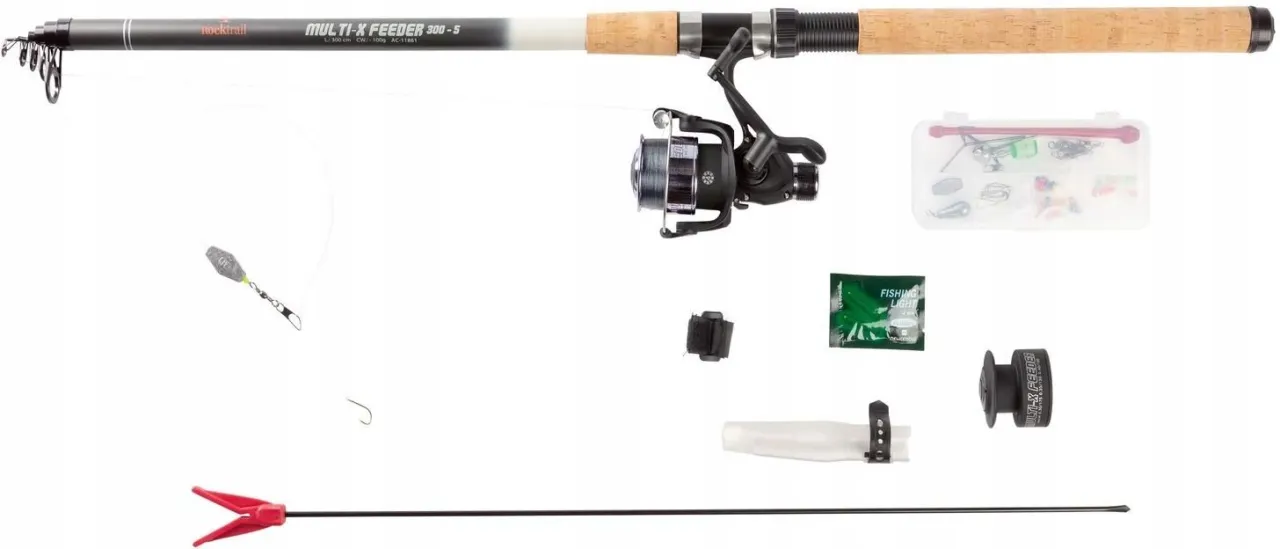 Kompletny zestaw do wędkarstwa gruntowego