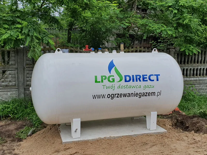 zbiornik na gaz płynny LPG naziemny i podziemny