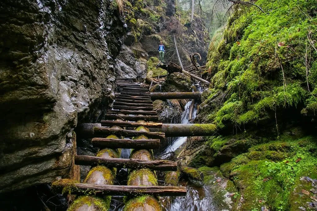 Słowacki Raj szlaki drabinki wodospady
