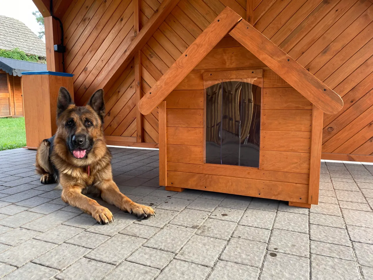 Idealny kojec dla owczarka niemieckiego, ocieplona buda dla psa