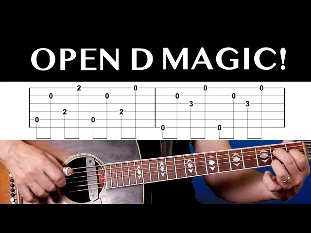 Akustikgitarre Open D Tuning Fingerstyle