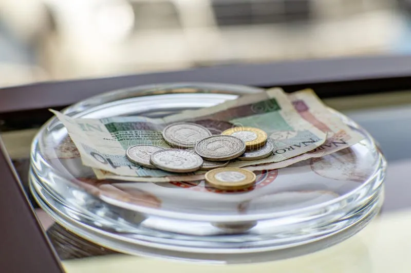 Polish zloty coins and banknotes on a table