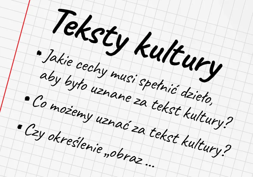 Różne formy tekstów kultury