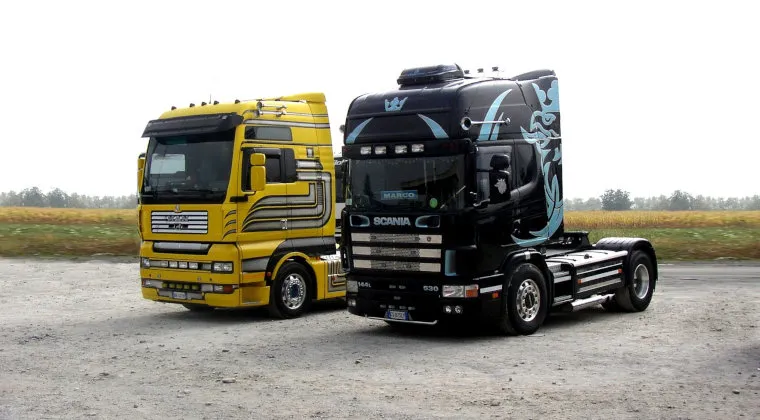 r&oacute;żne typy ciągnik&oacute;w siodłowych waga