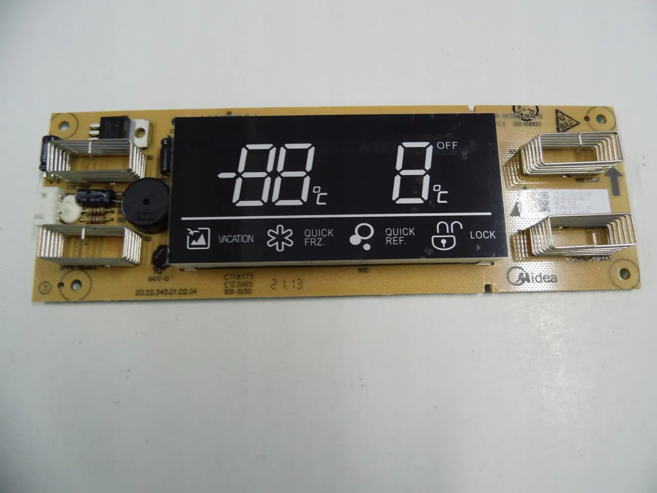 panel sterowania zamrażarki pokrętło cyfrowy