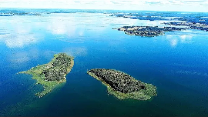 Jezioro Śniardwy widok z lotu ptaka