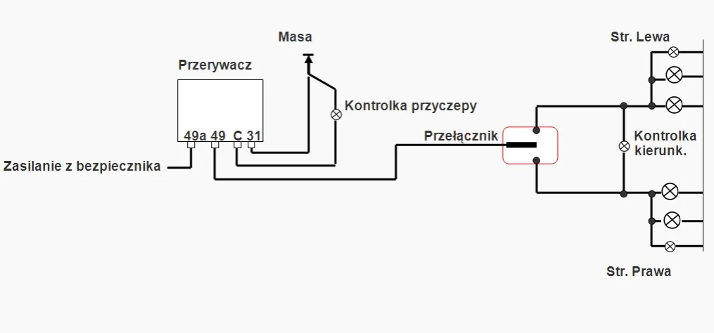 Zdjęcie Prosty sposób podłączenia przekaźnika kierunkowskazów bez błędów