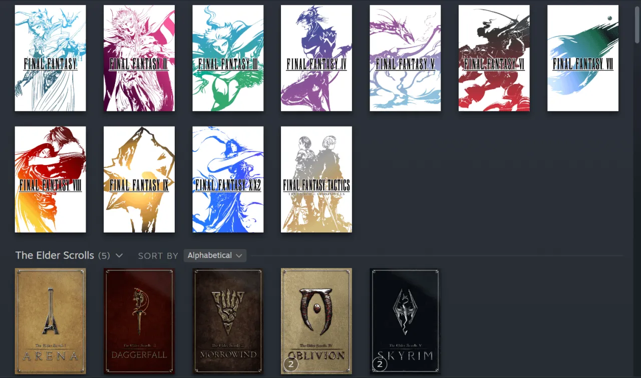 SteamGridDB przykłady grafik