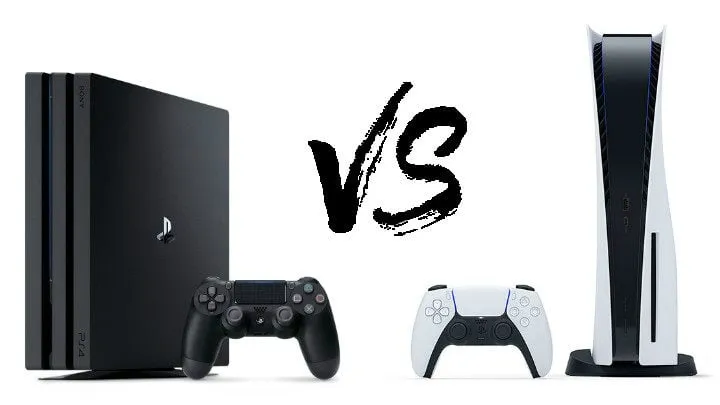 PlayStation 4 vs PlayStation 5 por&oacute;wnanie konsol