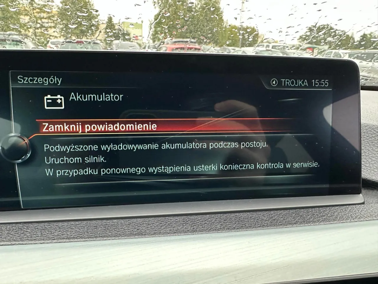 komunikat zwiększone rozładowanie akumulatora BMW F10