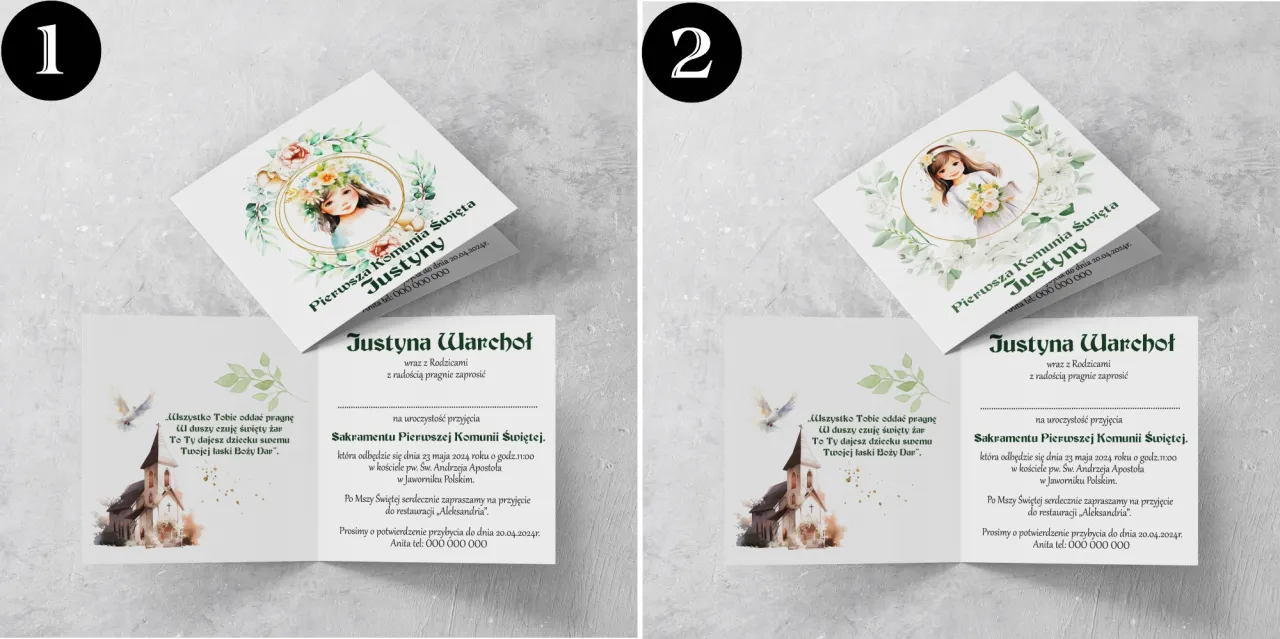 Zaproszenie na Pierwszą Komunię Świętą