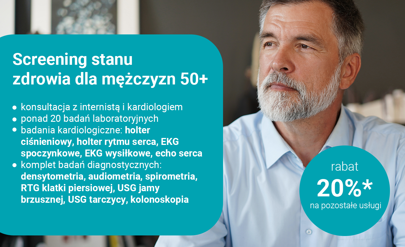 Pakiet badań krwi dla os&oacute;b po 50 roku życia