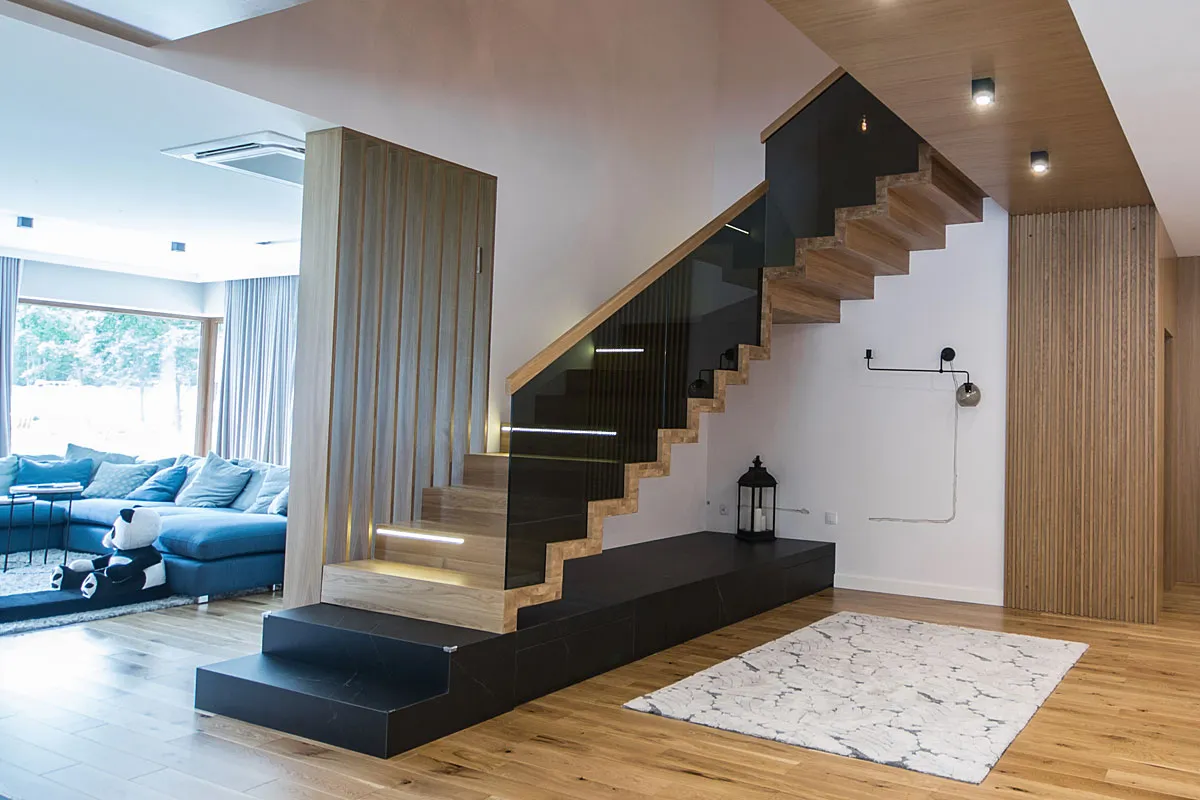 Nowoczesne schody w domu inspiracje