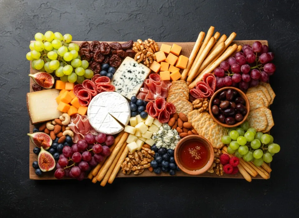 estetyczna deska przekąsek kompozycja