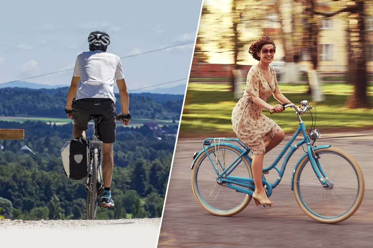 Damenfahrradtypen Vergleich City Trekking E-Bike