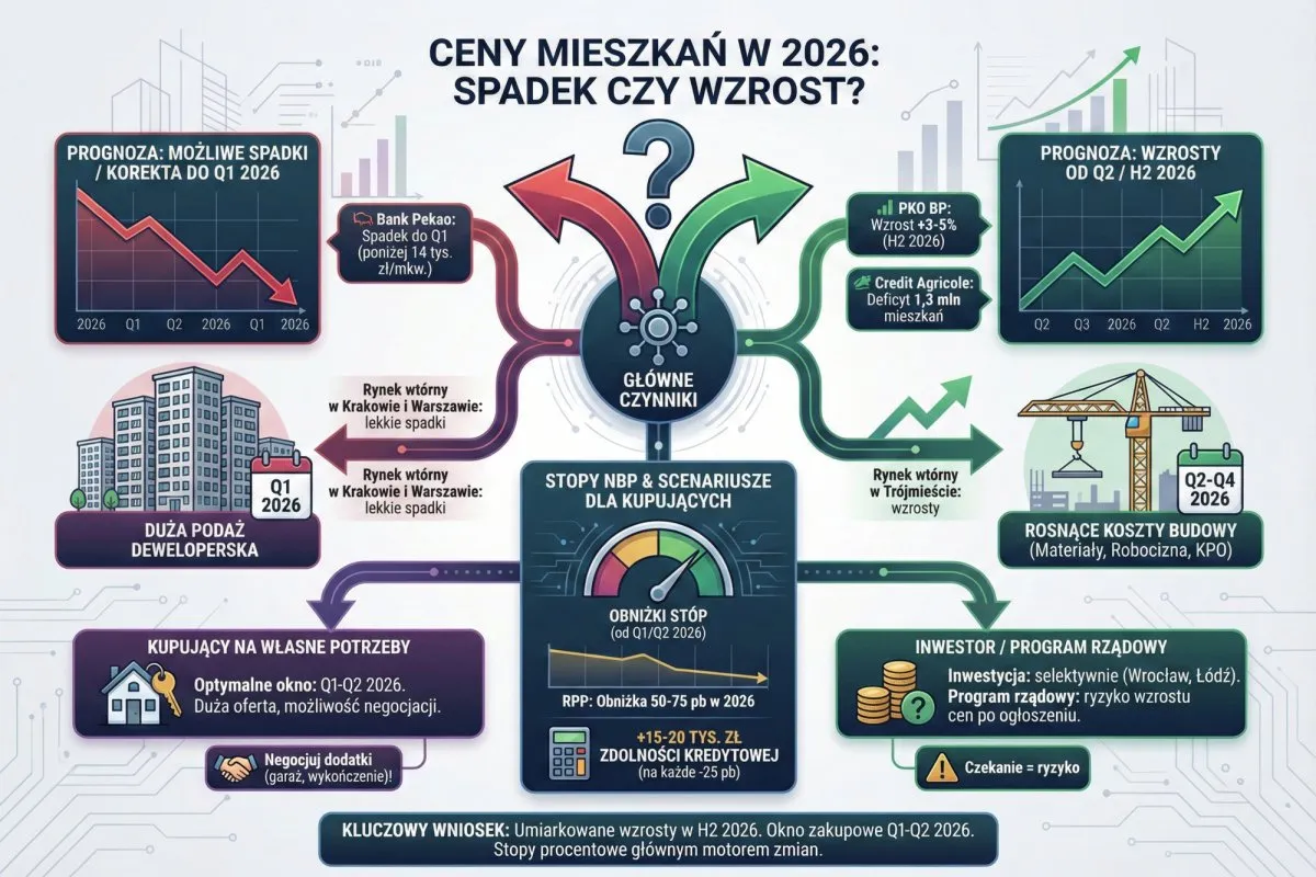 Ceny mieszkań w Polsce 2026 rynek nieruchomości