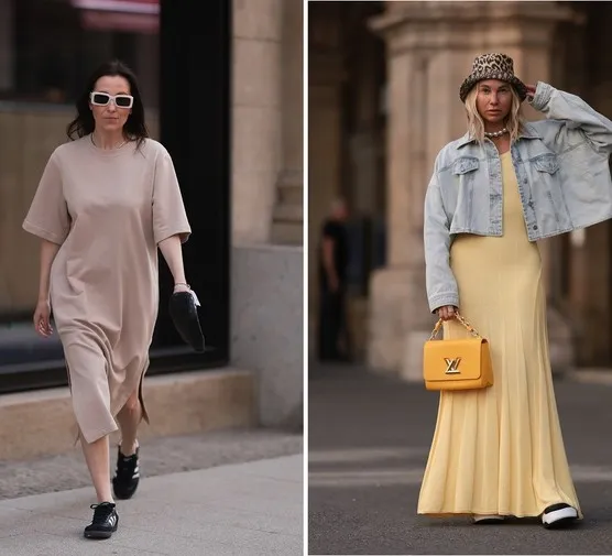 Stylizacje sportowe z torebkami