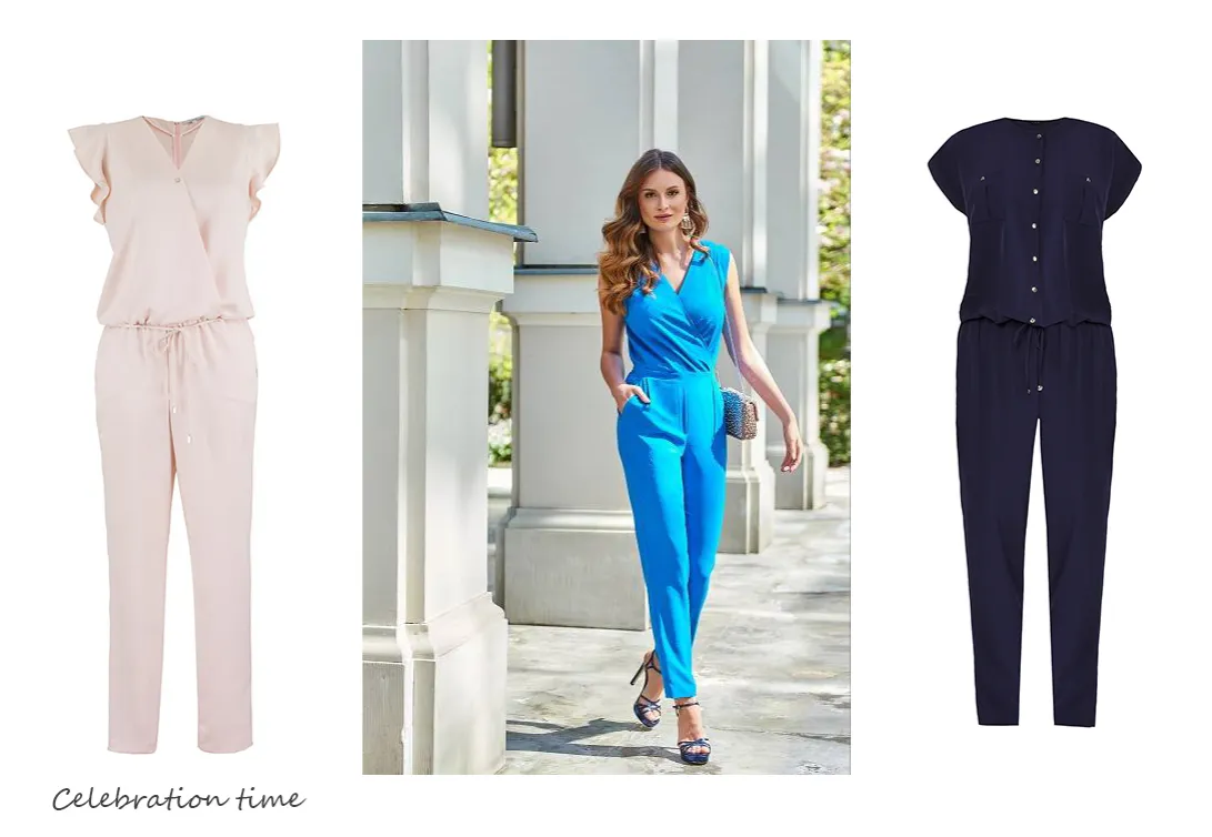 Eleganckie stylizacje na chrzciny sukienki midi, garnitury damskie, kombinezony