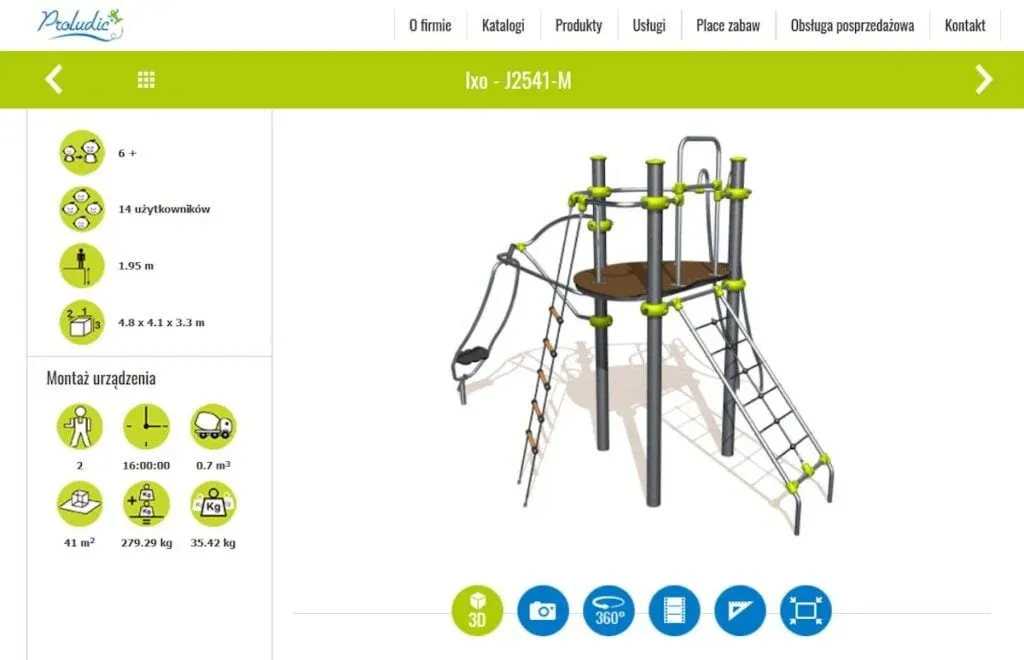 strefy bezpieczeństwa plac zabaw diagram