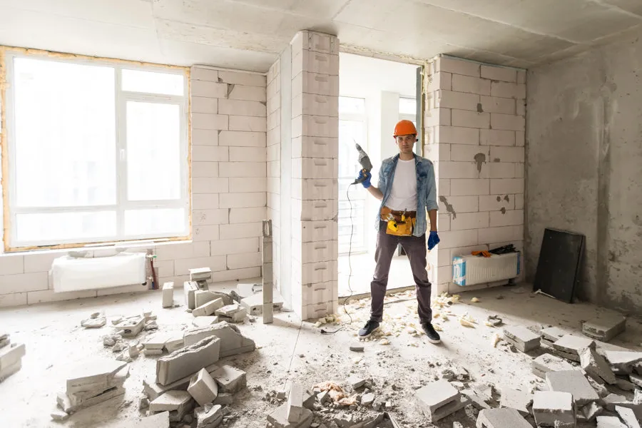 Różnice między remontem a przebudową infographic