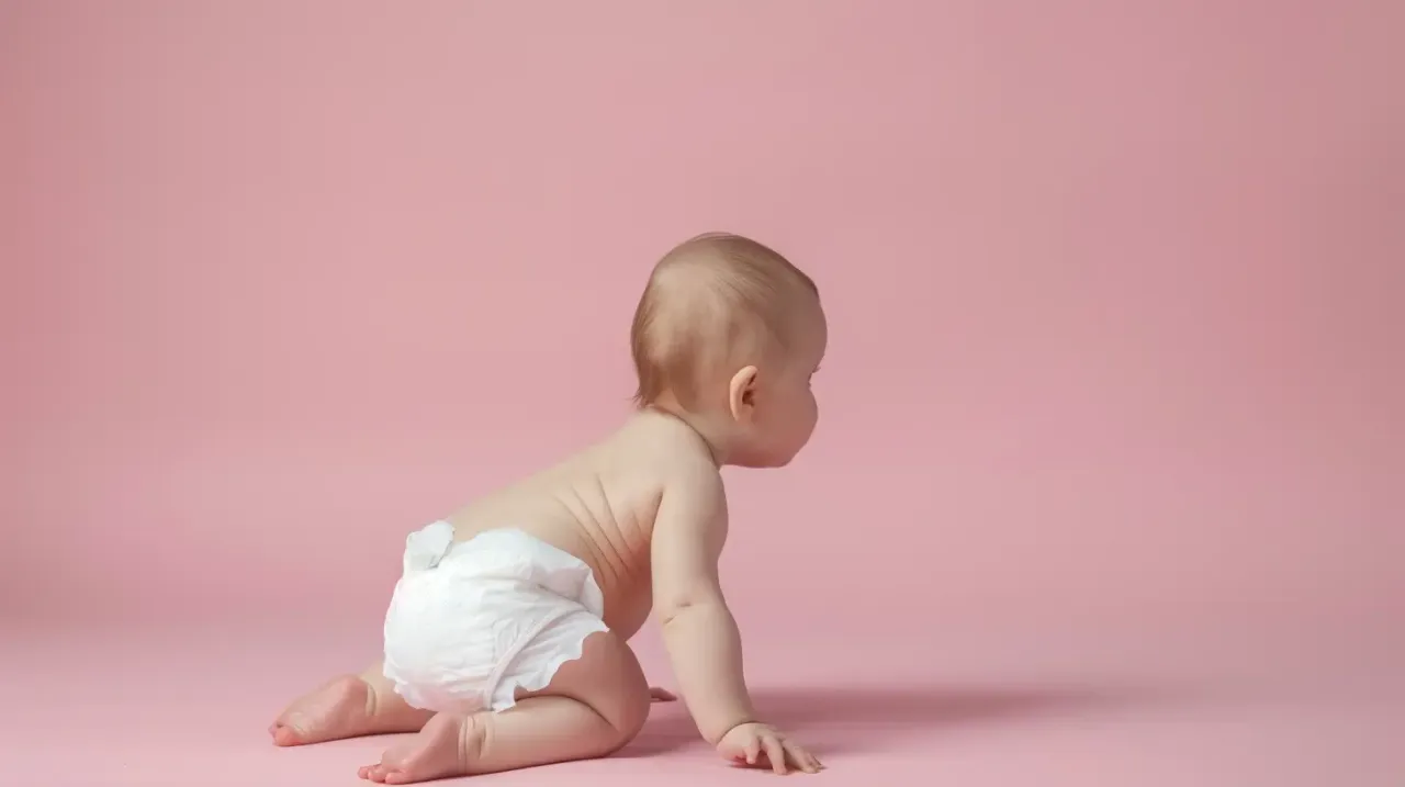 niemowlę z odparzeniami pieluszkowymi