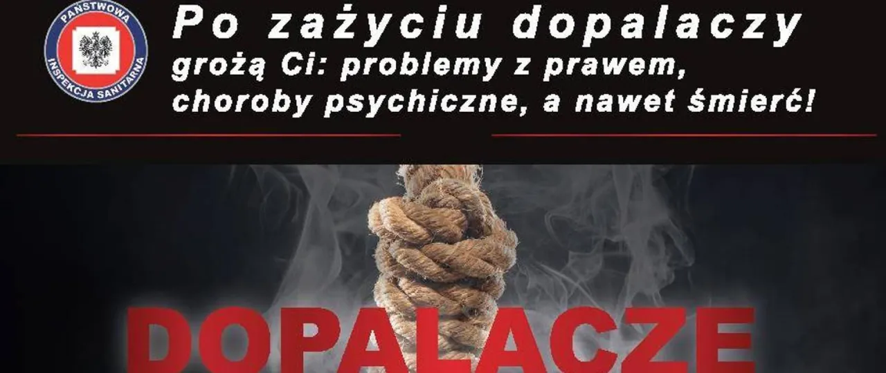 skutki zażywania dopalaczy grafika