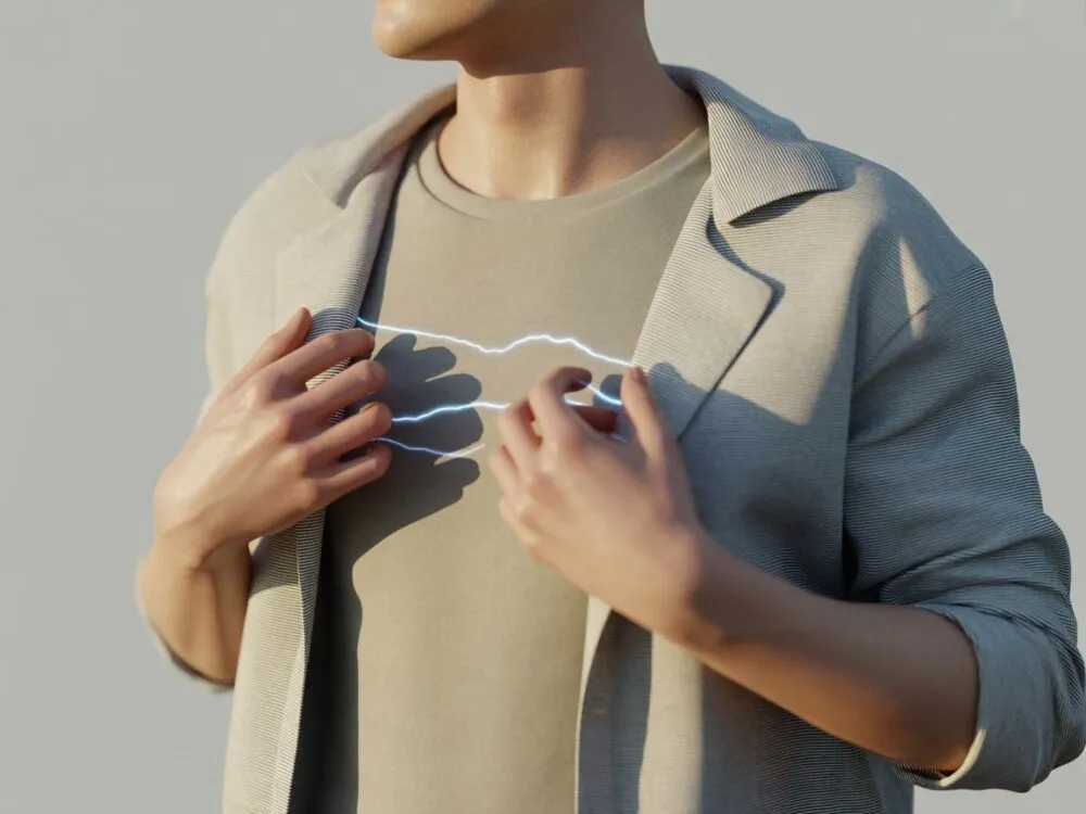 naelektryzowane ubranie tarcie materiał&oacute;w