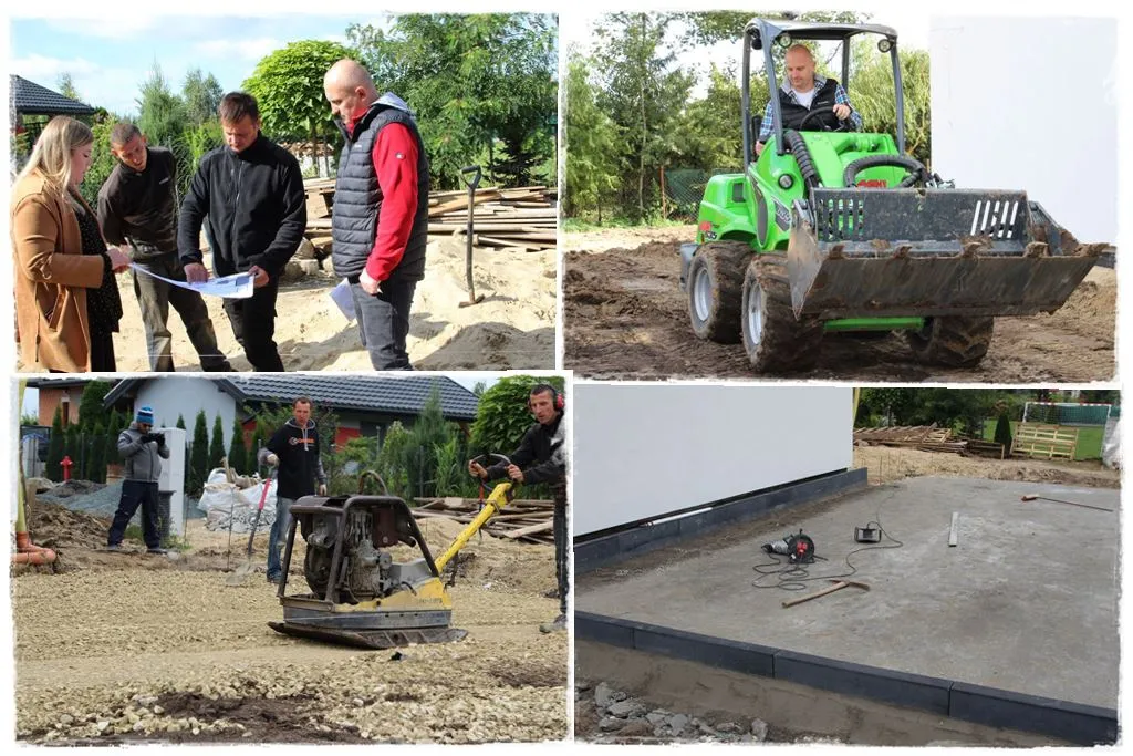 Etapy przygotowania terenu pod podjazd betonowy