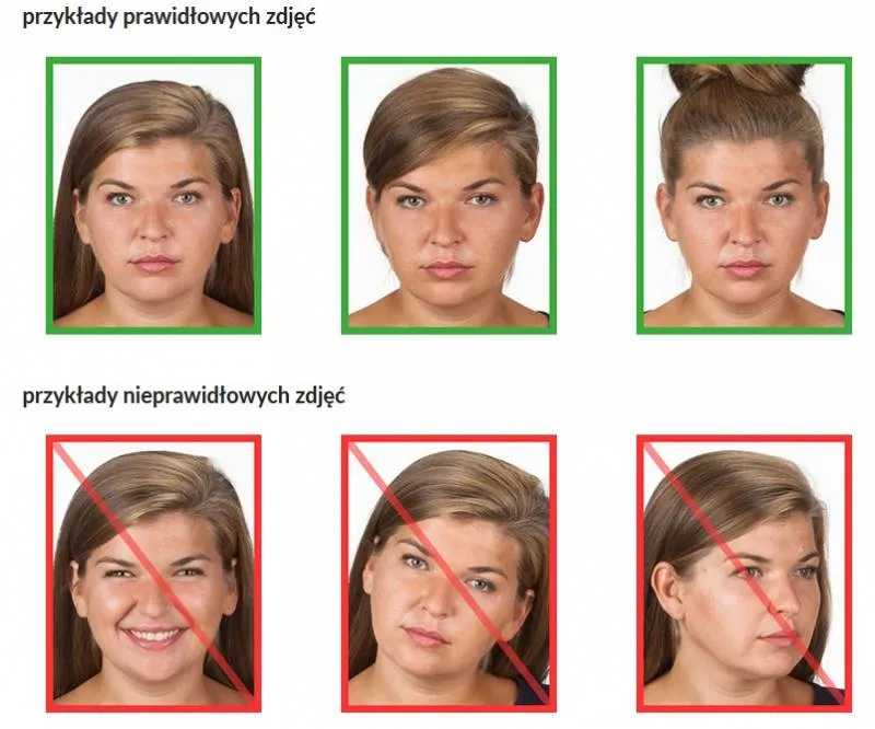 zdjęcie do dowodu osobistego prawidłowe wymogi