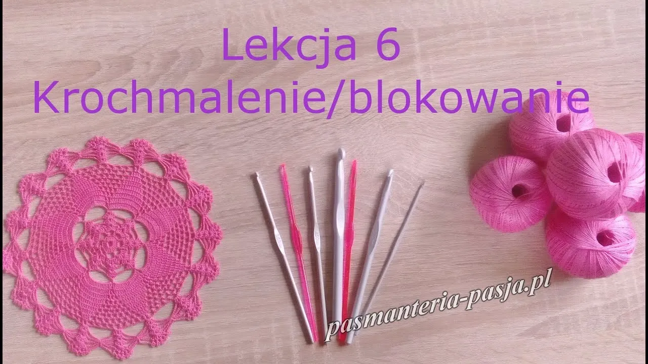 krochmalenie ozdób szydełkowych