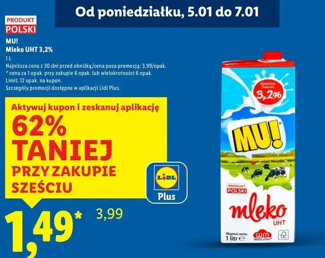 mapa sklepów z promocjami na mleko