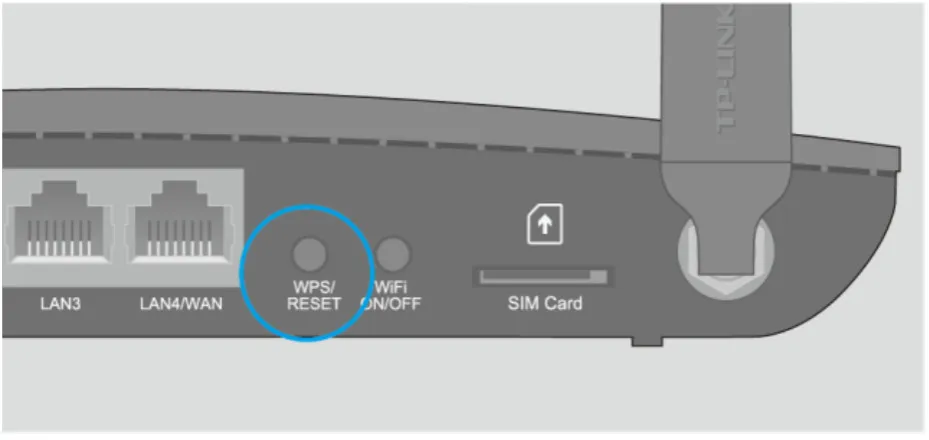 przycisk reset routera