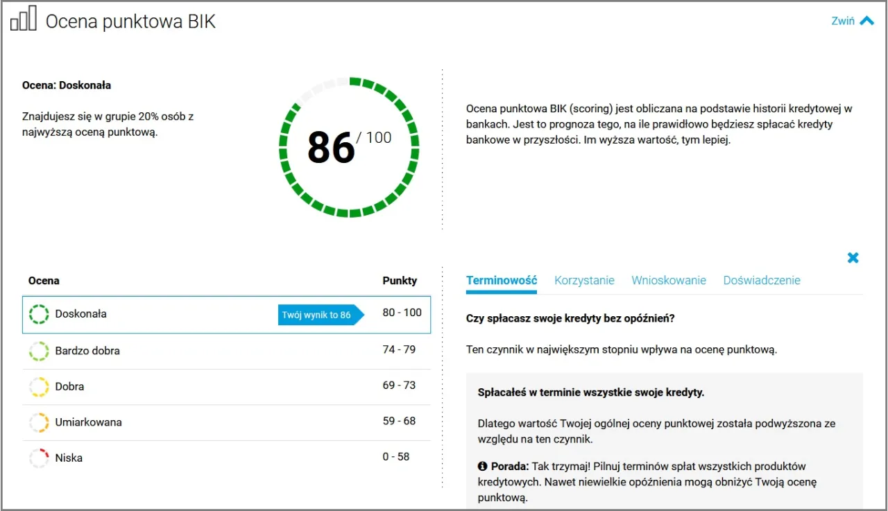 BIK raport kredytowy