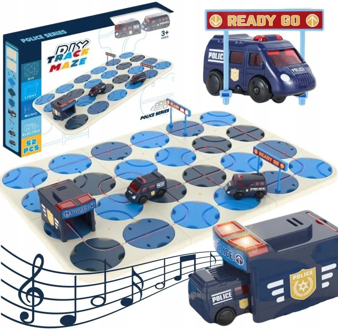 R&oacute;żne typy zabawkowych radiowoz&oacute;w