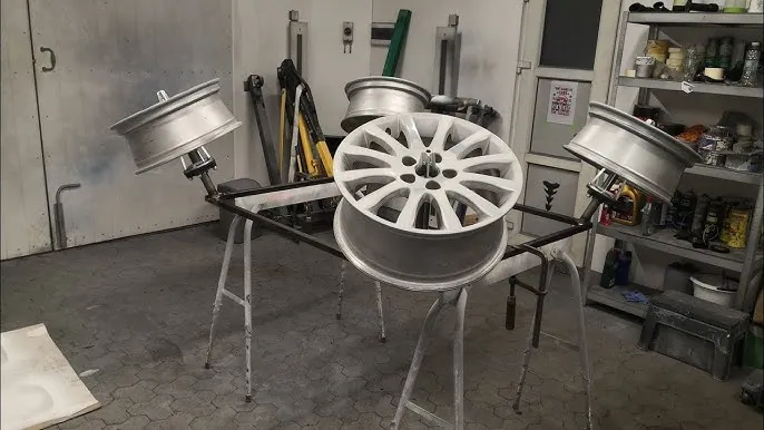 Narzędzia i chemia do malowania felg aluminiowych DIY