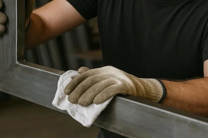 Przygotowanie metalu do klejenia odtłuszczanie matowienie